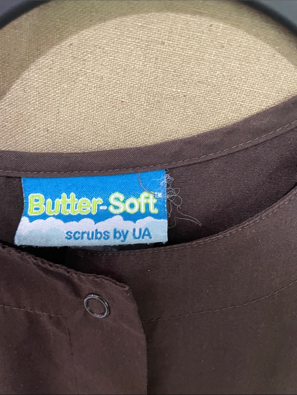 Brown Women's Long-Sleeve Scrub Jacket - Picture 2 of 6